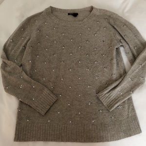 Embellished Gray MANGO Sweater